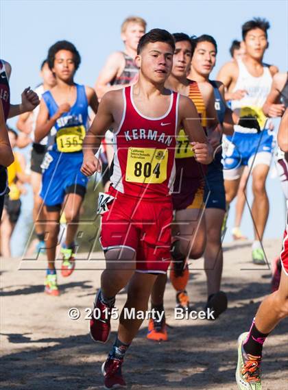 Thumbnail 2 in CIF State Cross Country Championships (D4 Boys Race) photogallery.
