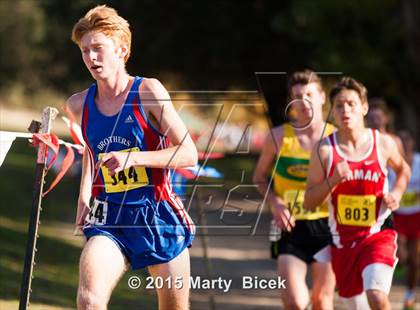Thumbnail 3 in CIF State Cross Country Championships (D4 Boys Race) photogallery.