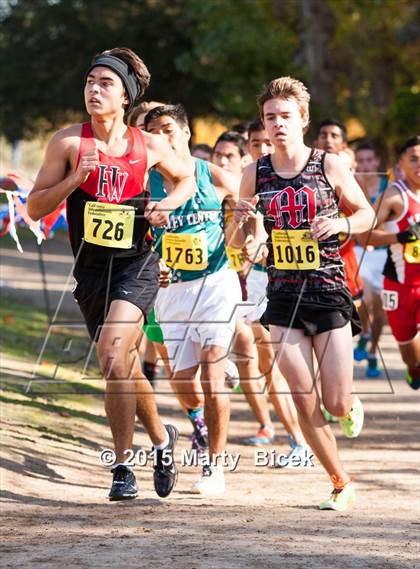 Thumbnail 3 in CIF State Cross Country Championships (D4 Boys Race) photogallery.