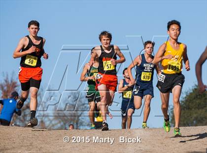 Thumbnail 3 in CIF State Cross Country Championships (D4 Boys Race) photogallery.