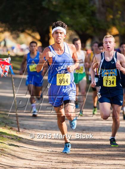 Thumbnail 1 in CIF State Cross Country Championships (D4 Boys Race) photogallery.