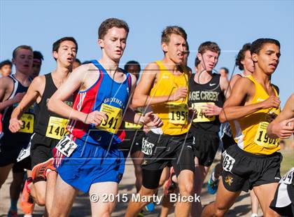 Thumbnail 2 in CIF State Cross Country Championships (D4 Boys Race) photogallery.