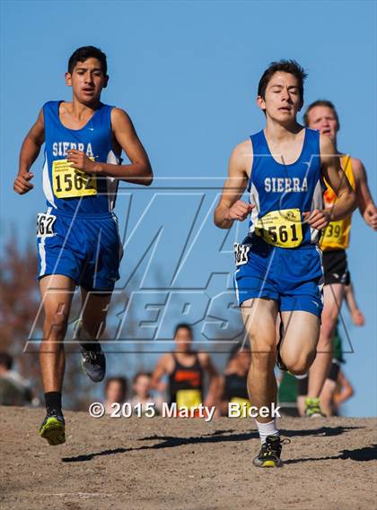 Thumbnail 3 in CIF State Cross Country Championships (D4 Boys Race) photogallery.