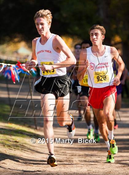 Thumbnail 1 in CIF State Cross Country Championships (D4 Boys Race) photogallery.