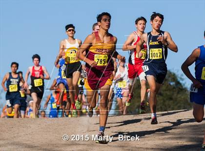 Thumbnail 3 in CIF State Cross Country Championships (D4 Boys Race) photogallery.