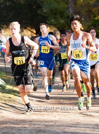Thumbnail 1 in CIF State Cross Country Championships (D4 Boys Race) photogallery.