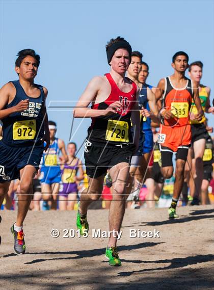 Thumbnail 1 in CIF State Cross Country Championships (D4 Boys Race) photogallery.