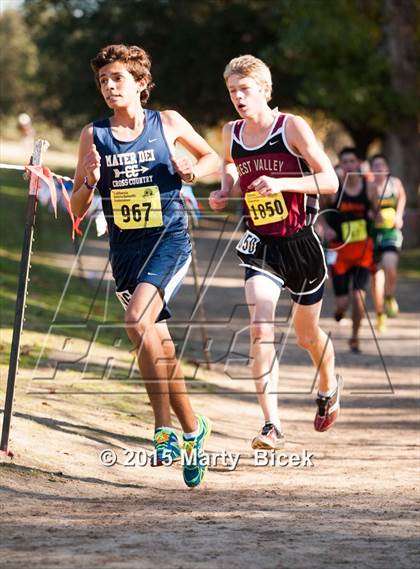 Thumbnail 2 in CIF State Cross Country Championships (D4 Boys Race) photogallery.
