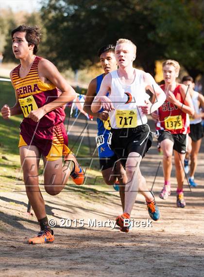 Thumbnail 2 in CIF State Cross Country Championships (D4 Boys Race) photogallery.
