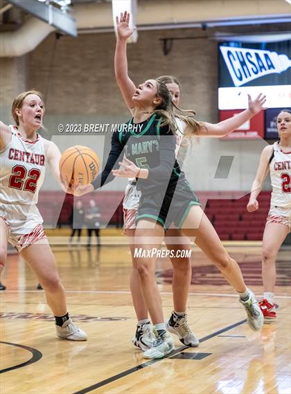 Thumbnail 1 in Centauri vs. St. Mary's (CHSAA 3A Great 8) photogallery.