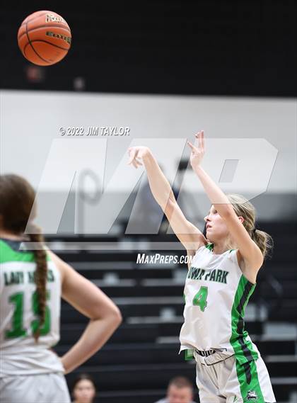 Thumbnail 1 in Iowa Park vs South Hills (Chicken Express Lady Porcupine Invitational) photogallery.