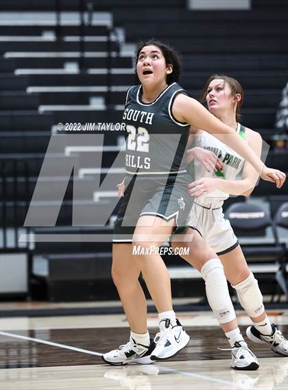 Thumbnail 3 in Iowa Park vs South Hills (Chicken Express Lady Porcupine Invitational) photogallery.
