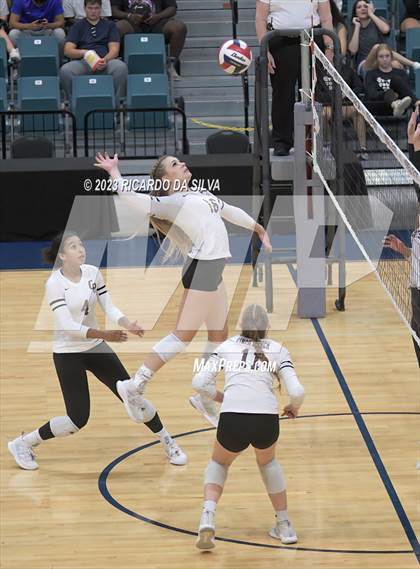 Thumbnail 2 in Cinco Ranch vs Cy-Fair (UIL Volleyball 6A Regional Quarterfinal) photogallery.