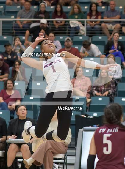 Thumbnail 3 in Cinco Ranch vs Cy-Fair (UIL Volleyball 6A Regional Quarterfinal) photogallery.
