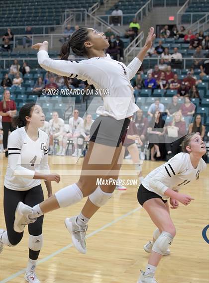 Thumbnail 3 in Cinco Ranch vs Cy-Fair (UIL Volleyball 6A Regional Quarterfinal) photogallery.