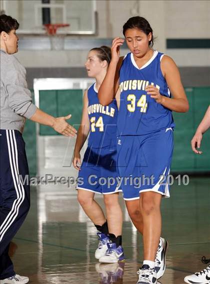 Thumbnail 2 in Louisville vs. Los Angeles Baptist (Providence Tournmanent) photogallery.