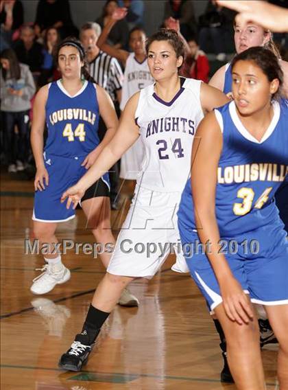 Thumbnail 3 in Louisville vs. Los Angeles Baptist (Providence Tournmanent) photogallery.