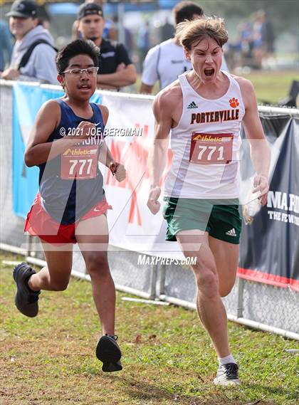 Thumbnail 2 in CIF Central Section Cross Country Championships (Boys D4 Race) photogallery.