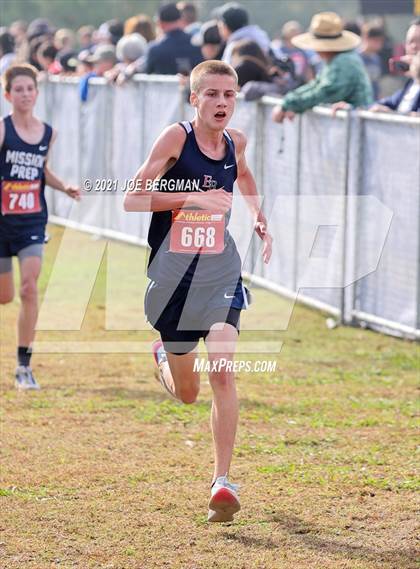 Thumbnail 2 in CIF Central Section Cross Country Championships (Boys D4 Race) photogallery.