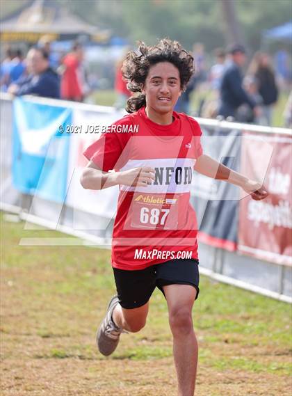 Thumbnail 2 in CIF Central Section Cross Country Championships (Boys D4 Race) photogallery.