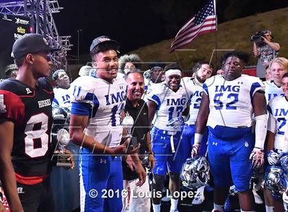 Thumbnail 2 in Centennial vs. IMG Academy (Honor Bowl Series) photogallery.