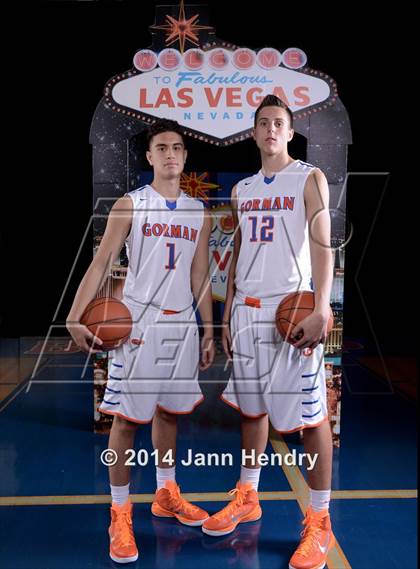 Thumbnail 1 in Bishop Gorman (Top 10 Preseason Photo Shoot) photogallery.