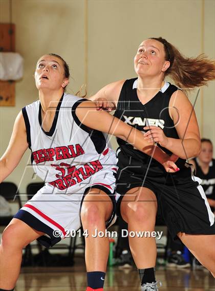 Thumbnail 2 in Hesperia Christian vs. Xavier Prep (MaxPreps Holiday Classic) photogallery.