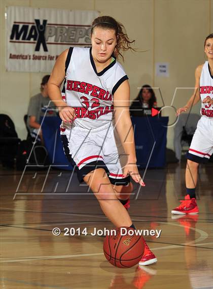 Thumbnail 3 in Hesperia Christian vs. Xavier Prep (MaxPreps Holiday Classic) photogallery.