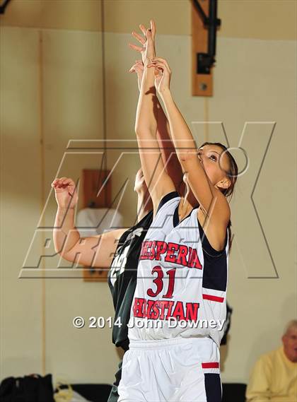 Thumbnail 2 in Hesperia Christian vs. Xavier Prep (MaxPreps Holiday Classic) photogallery.