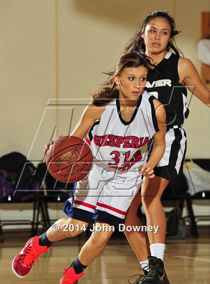 Thumbnail 3 in Hesperia Christian vs. Xavier Prep (MaxPreps Holiday Classic) photogallery.