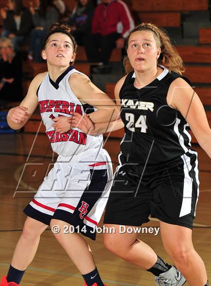 Thumbnail 1 in Hesperia Christian vs. Xavier Prep (MaxPreps Holiday Classic) photogallery.