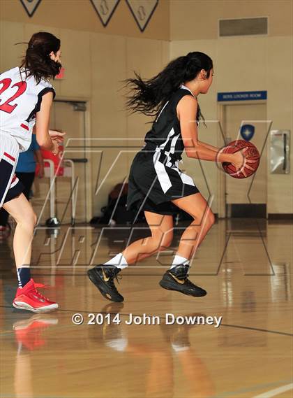 Thumbnail 3 in Hesperia Christian vs. Xavier Prep (MaxPreps Holiday Classic) photogallery.