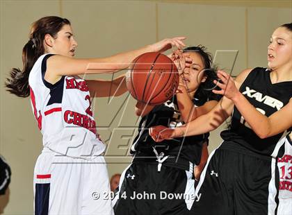 Thumbnail 2 in Hesperia Christian vs. Xavier Prep (MaxPreps Holiday Classic) photogallery.