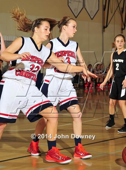 Thumbnail 1 in Hesperia Christian vs. Xavier Prep (MaxPreps Holiday Classic) photogallery.