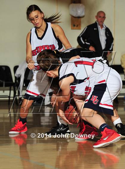 Thumbnail 3 in Hesperia Christian vs. Xavier Prep (MaxPreps Holiday Classic) photogallery.