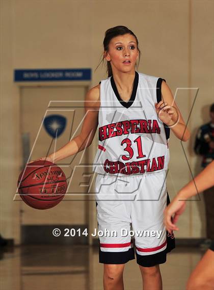 Thumbnail 3 in Hesperia Christian vs. Xavier Prep (MaxPreps Holiday Classic) photogallery.
