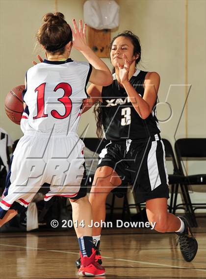 Thumbnail 3 in Hesperia Christian vs. Xavier Prep (MaxPreps Holiday Classic) photogallery.