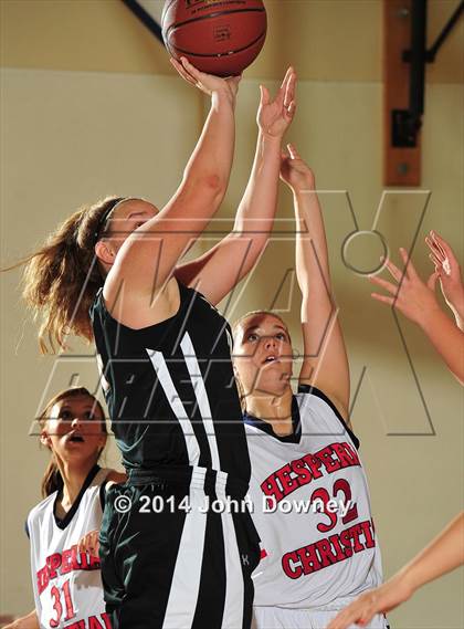 Thumbnail 1 in Hesperia Christian vs. Xavier Prep (MaxPreps Holiday Classic) photogallery.
