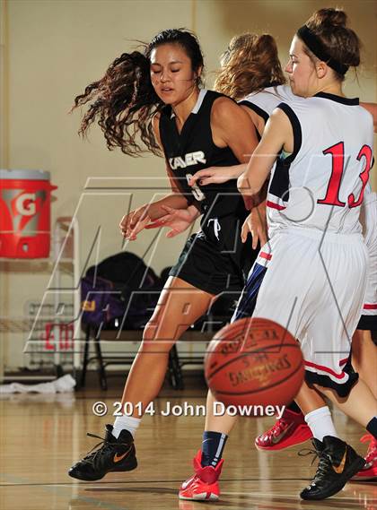 Thumbnail 3 in Hesperia Christian vs. Xavier Prep (MaxPreps Holiday Classic) photogallery.