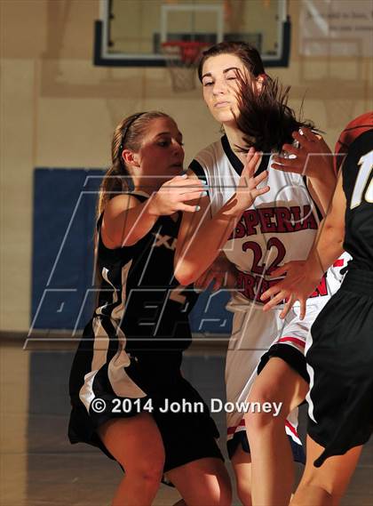 Thumbnail 3 in Hesperia Christian vs. Xavier Prep (MaxPreps Holiday Classic) photogallery.