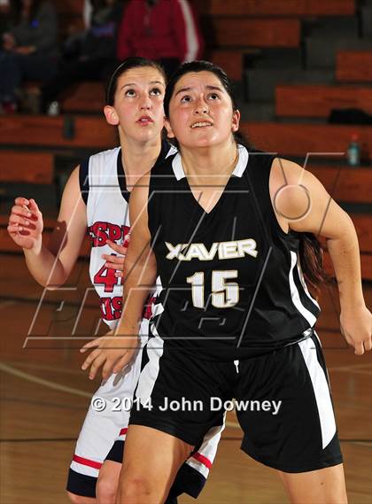 Thumbnail 2 in Hesperia Christian vs. Xavier Prep (MaxPreps Holiday Classic) photogallery.