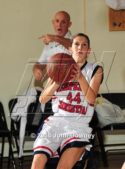 Thumbnail 1 in Hesperia Christian vs. Xavier Prep (MaxPreps Holiday Classic) photogallery.