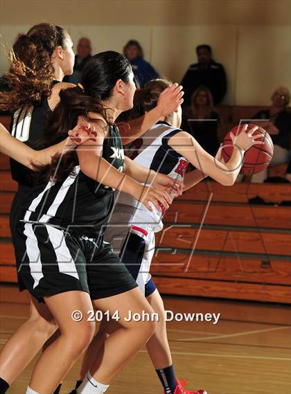 Thumbnail 1 in Hesperia Christian vs. Xavier Prep (MaxPreps Holiday Classic) photogallery.
