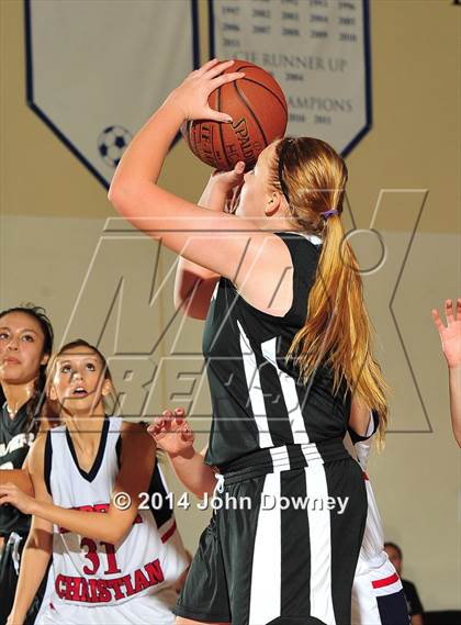 Thumbnail 2 in Hesperia Christian vs. Xavier Prep (MaxPreps Holiday Classic) photogallery.