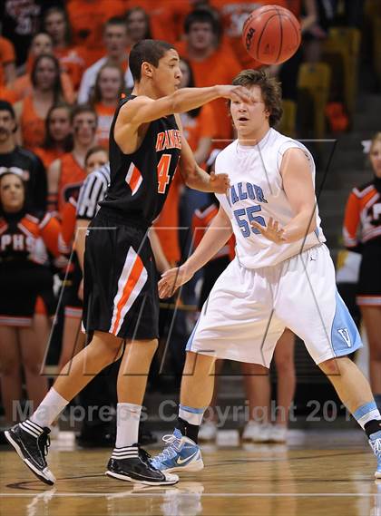 Thumbnail 3 in Valor Christian vs. Lewis-Palmer (CHSAA 4A Final) photogallery.