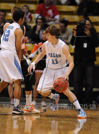 Thumbnail 3 in Valor Christian vs. Lewis-Palmer (CHSAA 4A Final) photogallery.