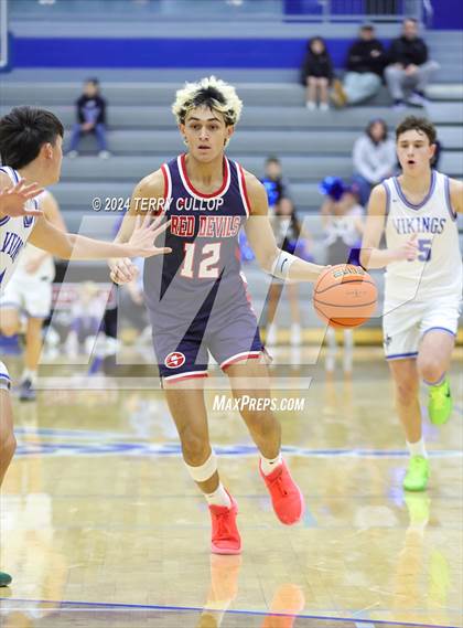 Thumbnail 3 in Springville vs. Pleasant Grove (5 for the Fight National Hoopfest) photogallery.