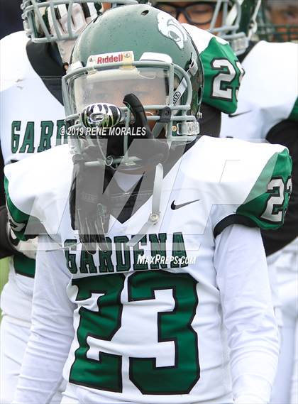 Thumbnail 2 in Gardena vs. Marquez (CIF LACS D3 Final) photogallery.