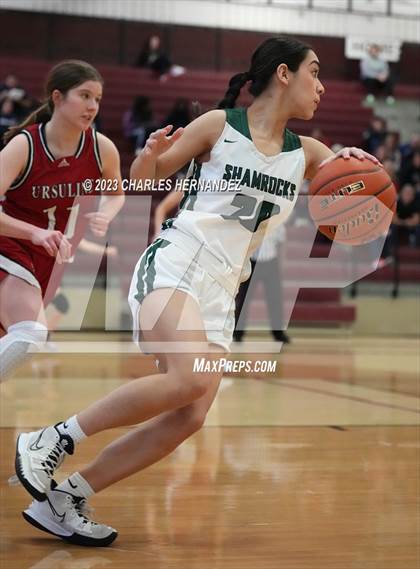 Thumbnail 3 in Ursuline Academy vs Incarnate Word (TAPPS 6A Area Playoff) photogallery.