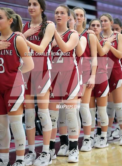 Thumbnail 3 in Ursuline Academy vs Incarnate Word (TAPPS 6A Area Playoff) photogallery.